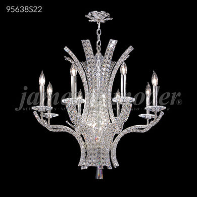 Eclipse Fashion Collection 8 Light Crystal Chandelier Ceiling Light by James R. Moder