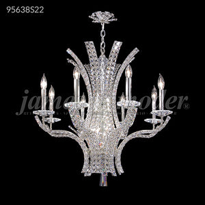 Eclipse Fashion Collection 8 Light Crystal Chandelier Ceiling Light by James R. Moder