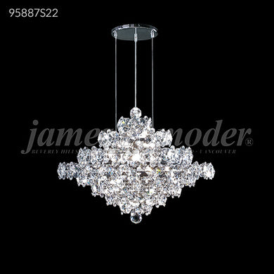 Continental Fashion 13 Light Crystal Chandelier Free-form Design Ceiling Light by James R. Moder