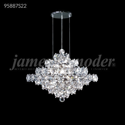 Continental Fashion 13 Light Crystal Chandelier Free-form Design Ceiling Light by James R. Moder