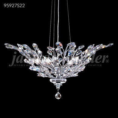 Florale Collection Pendant 5 Light Crystal Chandelier Ceiling Light by James R. Moder
