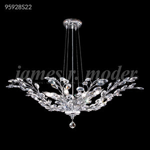 Florale Collection Pendant Crystal Chandelier Ceiling Light by James R. Moder