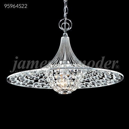 Contemporary Pendant Crystal Chandelier Ceiling Light by James R. Moder