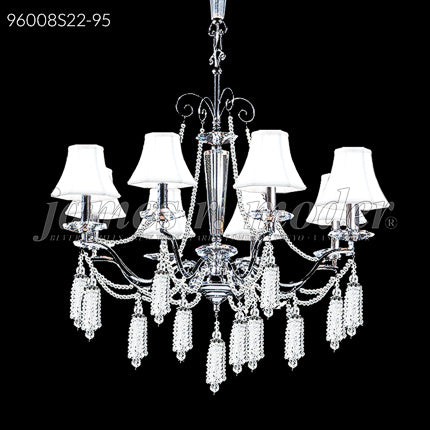Tassel Collection 8 Light Crystal Chandelier Ceiling Light by James R. Moder