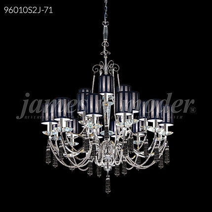 Tassel Collection 21 Light Chandelier Large Entry Crystal Chandelier Ceiling Light by James R. Moder