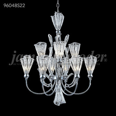 Jewelry Collection 9 Light Crystal Chandelier Ceiling Light by James R. Moder