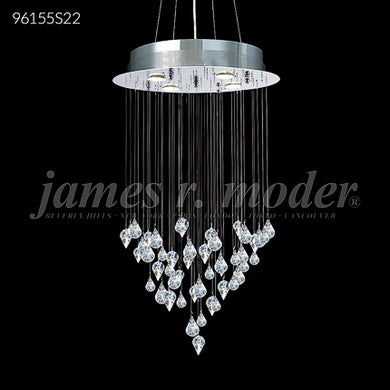 Medallion Collection Crystal Chandelier Ceiling Light by James R. Moder