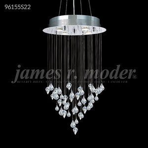 Medallion Collection Crystal Chandelier Ceiling Light by James R. Moder