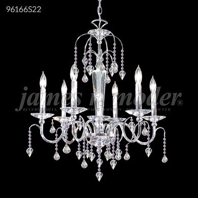 Medallion 6 Light Crystal Chandelier Ceiling Light by James R. Moder