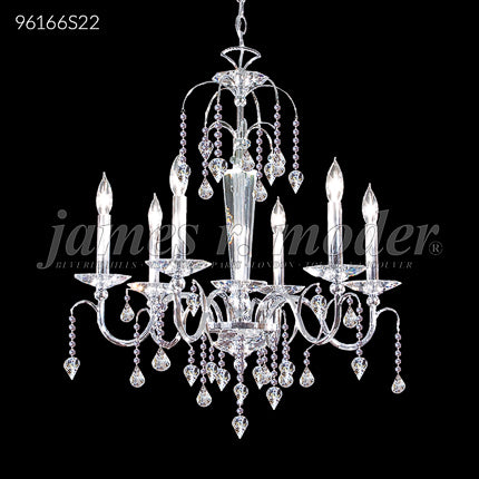 Medallion 6 Light Crystal Chandelier Ceiling Light by James R. Moder