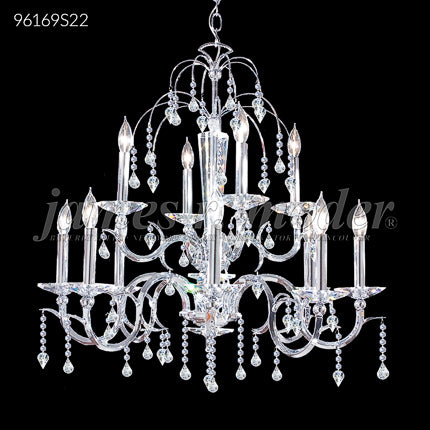 Medallion 12 Light Crystal Chandelier Ceiling Light by James R. Moder