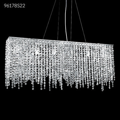 Continental Fashion Collection 6 Light Crystal Chandelier Free-Form Design Ceiling Light by James R. Moder