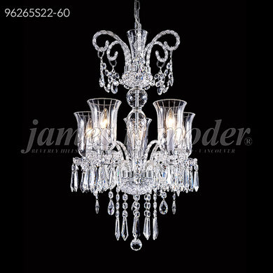 Venetian 5 Light Pendant Crystal Chandelier Ceiling Light by James R. Moder