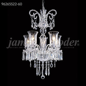 Venetian 5 Light Pendant Crystal Chandelier Ceiling Light by James R. Moder