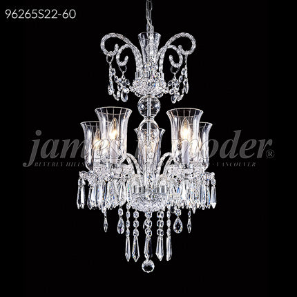 Venetian 5 Light Pendant Crystal Chandelier Ceiling Light by James R. Moder