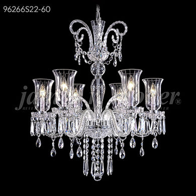 Venetian 6 Light Crystal Chandelier Ceiling Light by James R. Moder