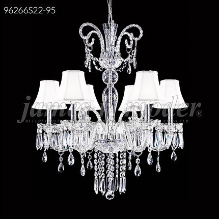 Venetian 6 Light Pendant Crystal Chandelier Ceiling Light by James R. Moder