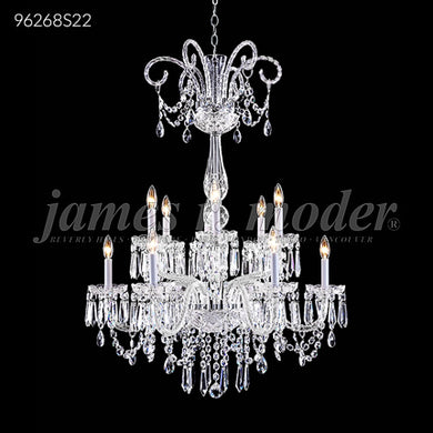 Venetian 12 Light Crystal Chandelier Ceiling Light by James R. Moder