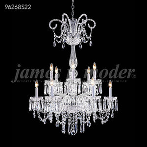 Venetian 12 Light Crystal Chandelier Ceiling Light by James R. Moder