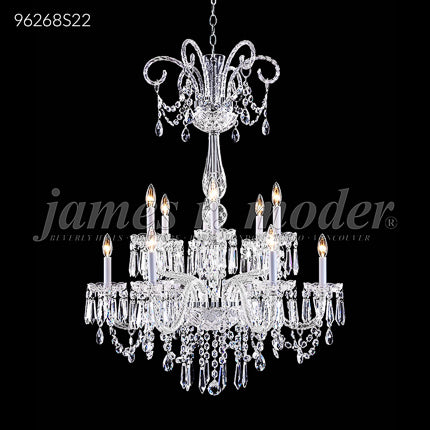 Venetian 12 Light Crystal Chandelier Ceiling Light by James R. Moder