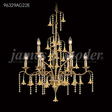 Murano Collection 9 Light Crystal Chandelier Ceiling Light by James R. Moder