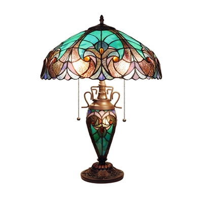 Liaison Table Light Tiffany Victorian 3-Light Double Lit 16