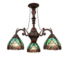 Liaison Mini Chandelier Tiffany Victorian 3-Light Antique Dark Bronze 24" Wide Ceiling Light by Chloe