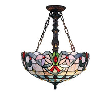 Grenville Inverted Pendant Tiffany Victorian Dark Bronze 2-Light 18" Wide Ceiling Light by Chloe