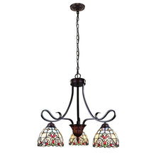 Grenville Mini Chandelier Tiffany Victoria Blackish Bronze 3-Light 25" Wide Ceiling Light by Chloe