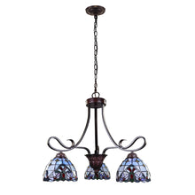 Grenville Mini Chandelier Tiffany Victoria Blackish Bronze 3-Light 25" Wide Ceiling Light by Chloe