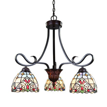 Grenville Mini Chandelier Tiffany Victoria Blackish Bronze 3-Light 25" Wide Ceiling Light by Chloe