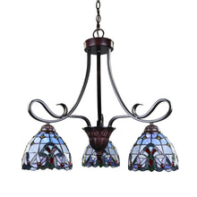 Grenville Mini Chandelier Tiffany Victoria Blackish Bronze 3-Light 25" Wide Ceiling Light by Chloe