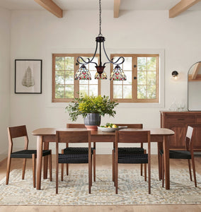 Grenville Mini Chandelier Tiffany Victoria Blackish Bronze 3-Light 25" Wide Ceiling Light by Chloe