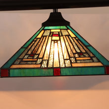 Innes Mission Island Pendant Chandelier Tiffany Victorian Blackish Bronze 3-Light 47" Wide Ceiling Light by Chloe