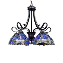 Sunniva Large Chandelier Dragonfly Tiffany Victorian Dark Bronze 5-Light 25" Wide Ceiling Light by Chloe