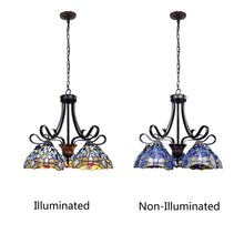 Sunniva Large Chandelier Dragonfly Tiffany Victorian Dark Bronze 5-Light 25" Wide Ceiling Light by Chloe