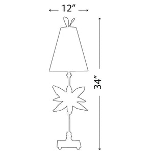 Azalea Gold Table Lamp Bedside Nightstand Reading Desk Table Light by Lucas McKearn