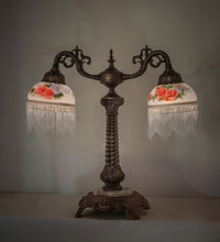 20" High Roussillon 2 Light Table Lamp Bedside Nightstand Reading Desk Table Light by Meyda