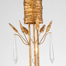Palm d'Or 3 Light Chandelier Gold Finish Paul Gruer Design Ceiling Light by Lucas McKearn