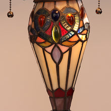Serenity Table Lamp Tiffany Victorian-style Dark Bronze 3 Light Double Lit 16" Wide Bedside Nightstand Reading Desk Table Light by Chloe