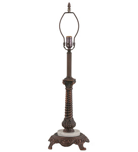 28" High Colonial Tulip Tiffany Table Lamp Bedside Nightstand Reading Desk Table Light by Meyda