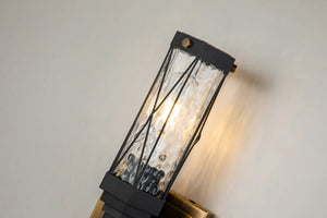 Abbey 1-Light Bath Bar – Weathered Zinc & Antique Brass Wall Sconce Wall Lamp Home Decor by Lucas McKearn