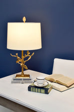 Audubon Park Table Lamp Gold Leaf Bedside Nightstand Reading Desk Table Light by Lucas McKearn