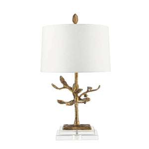 Audubon Park Table Lamp Gold Leaf Bedside Nightstand Reading Desk Table Light by Lucas McKearn