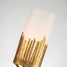 Sawgrass 1 Light Sconce in Gold Leaf Wall Lamp Home Decor by Lucas McKearn