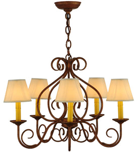 Custom 26" Wide Jenna 5 Light Chandelier Ceiling Light by Meyda