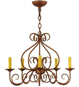 Custom 26" Wide Jenna 5 Light Chandelier Ceiling Light by Meyda