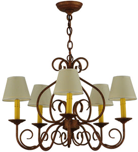 Custom 26" Wide Jenna 5 Light Chandelier Ceiling Light by Meyda