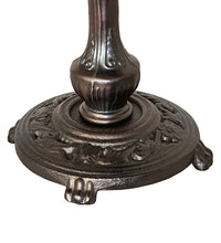 20" High Belvidere Bridge Arm Tiffany Table Lamp Bedside Nightstand Reading Desk Table Light by Meyda