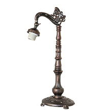20" High Belvidere Bridge Arm Tiffany Table Lamp Bedside Nightstand Reading Desk Table Light by Meyda